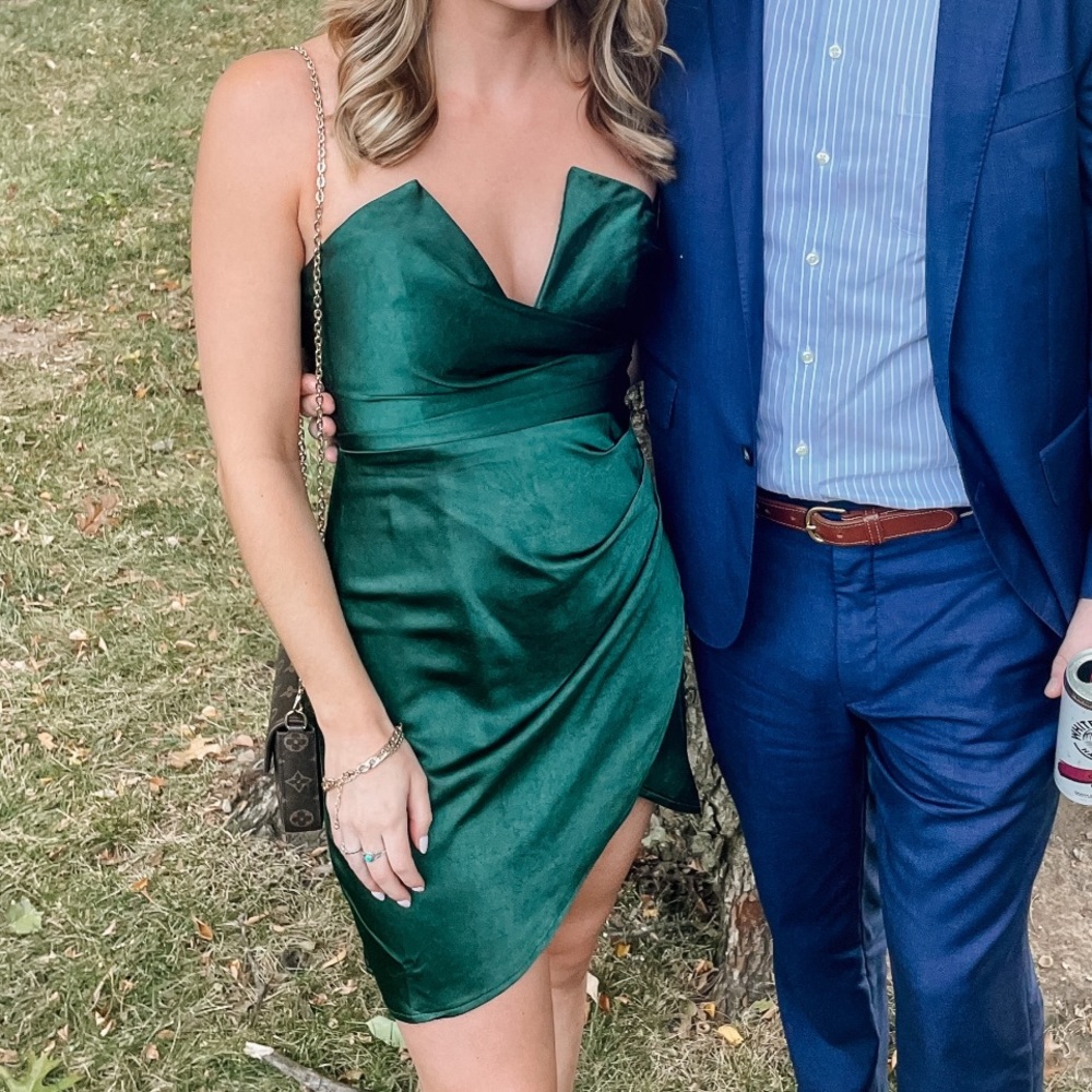 Hello Molly Green Mini Dress